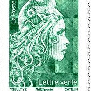 CARNET DE 12 TIMBRES VERTS